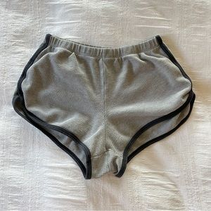 brandy melville / john galt gray ribbed shorts